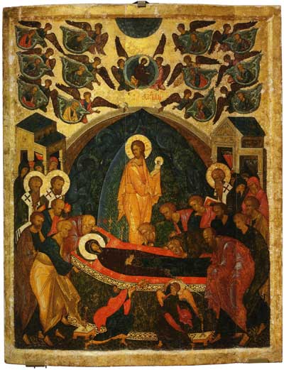 Икона «Успение» из Успенского собора Кирилло-Белозерского монастыря